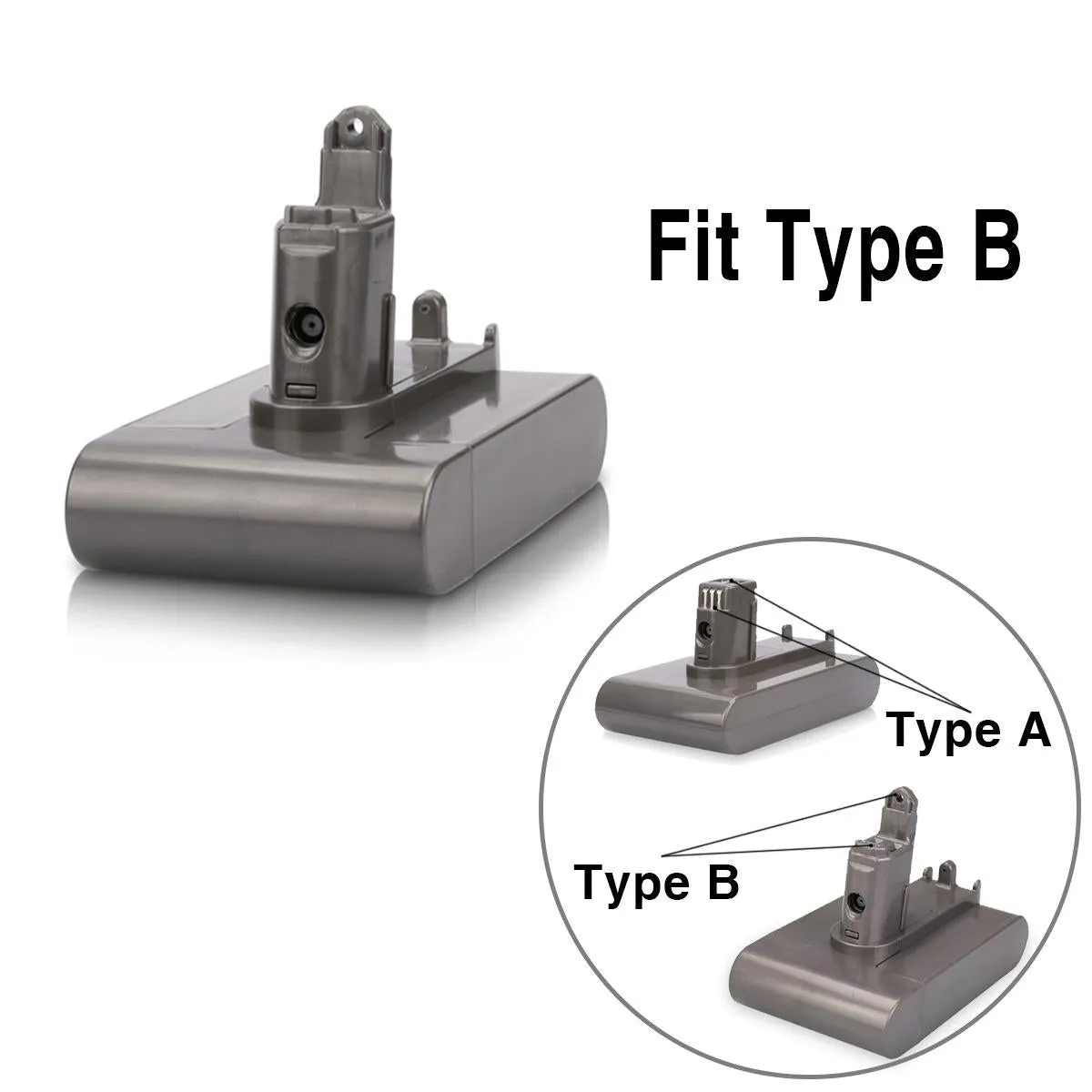 22.2V Spare Battery | For Dyson Vacuum Cleaners | 2.5Ah