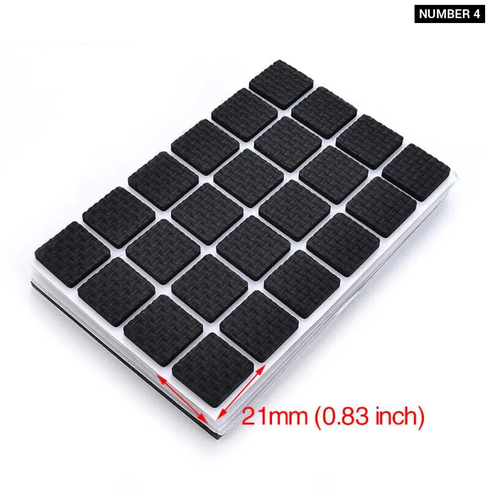 24 Piece Self Adhesive Furniture Leg Pads for Anti Slip Protection