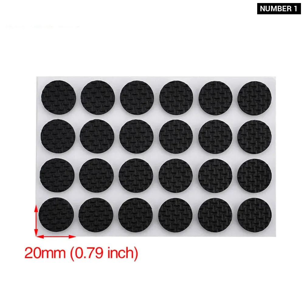 24 Piece Self Adhesive Furniture Leg Pads for Anti Slip Protection