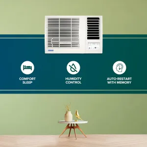 Blue Star WFD312L 1 Ton 3 Star Fixed Speed Window AC (   White)