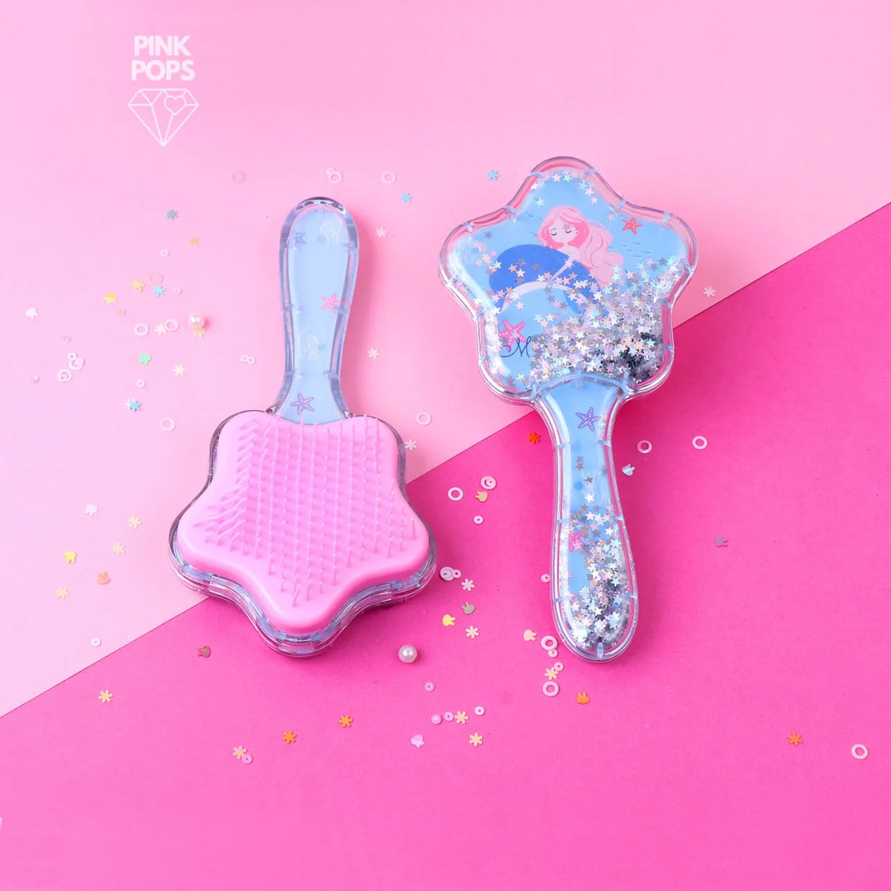 Confetti Star Unicorn & Mermaid Hair Brush