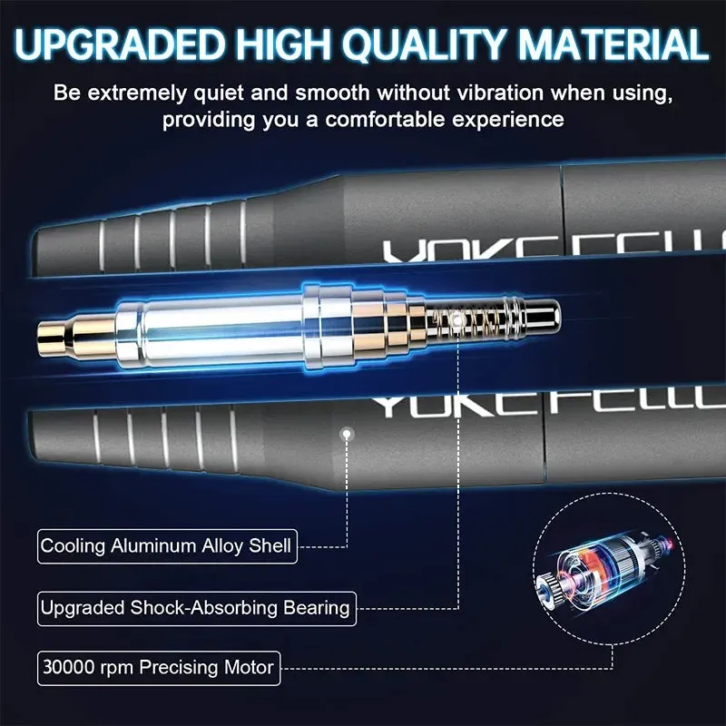 Electric Nail Drill Kit 30000rpm for Acrylic & Gel Nails