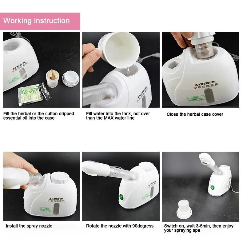 Facial Steamer Hot Mist Nano Sprayer For Deep Clean & Face Massage