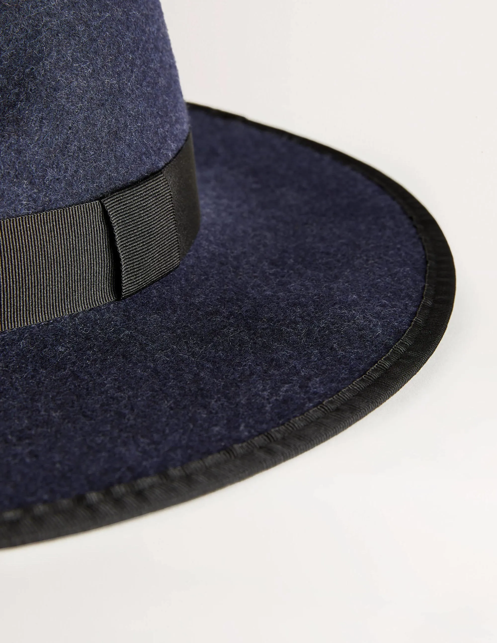Felt Fedora Hat-Navy
