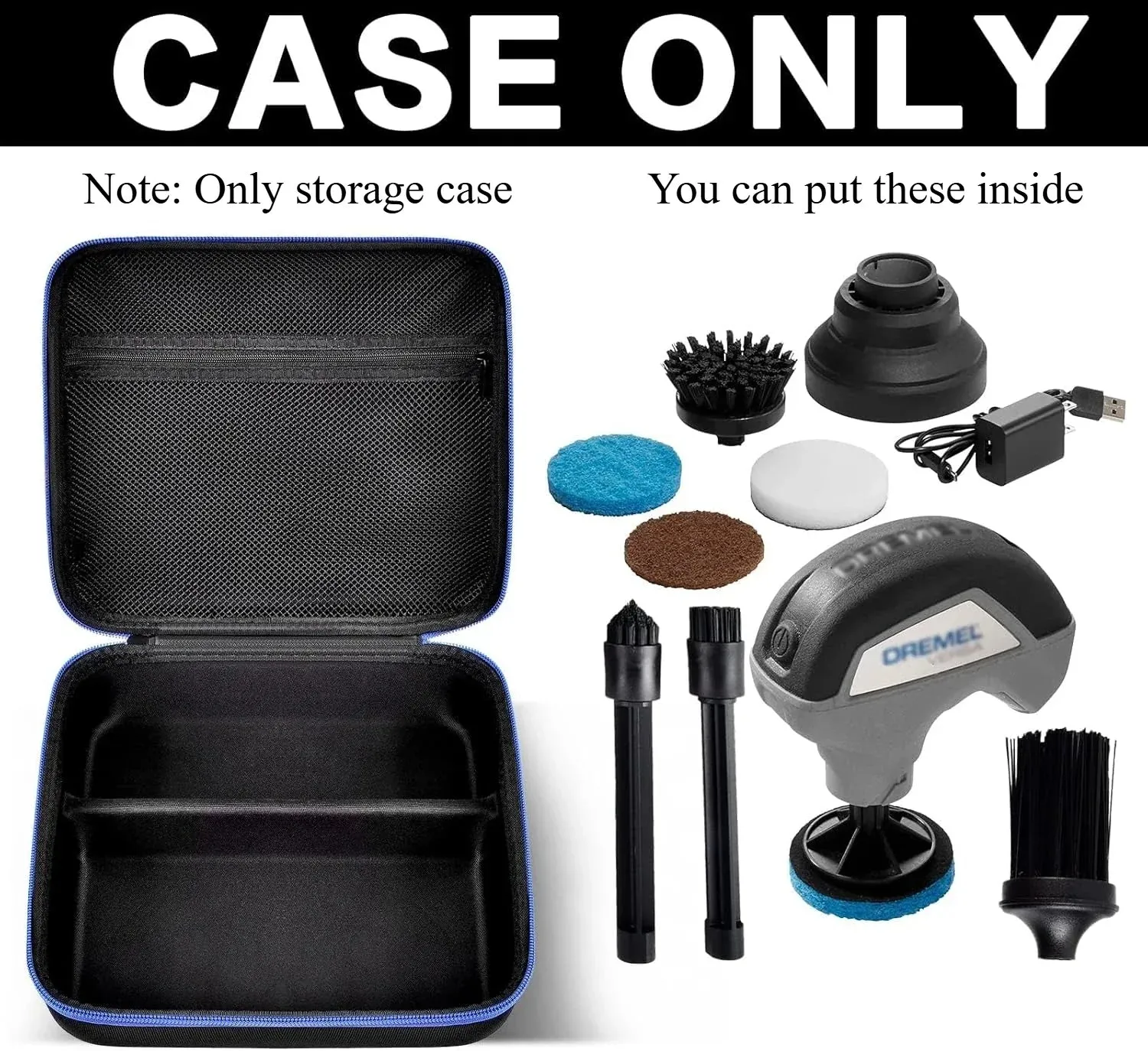 For Dremel Versa Power Scrubber Kit Cleaning Tool Case / Storage Bag