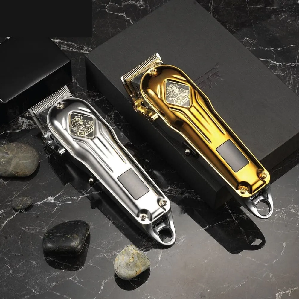 Full Metal Electric Rechargeable Cordless Adjustable Hair Trimmer for Men
