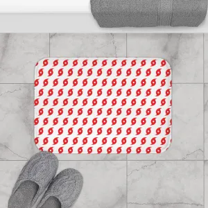 Hurricane Icon (Red) Bath Mat