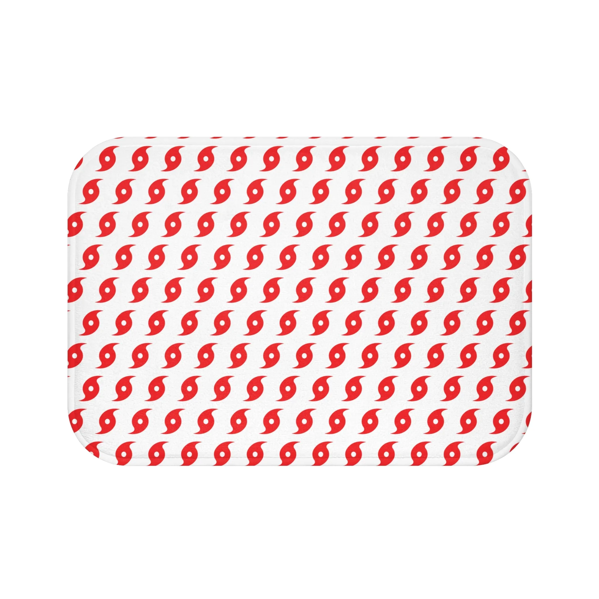Hurricane Icon (Red) Bath Mat