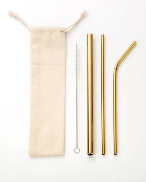 L   L The Label | Stainless Straw Set