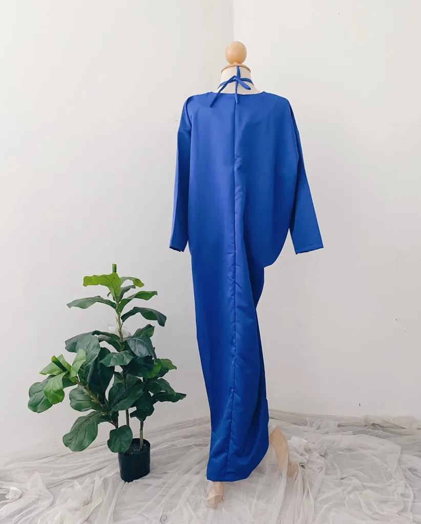 Silky Two in One Plain Kaftan
