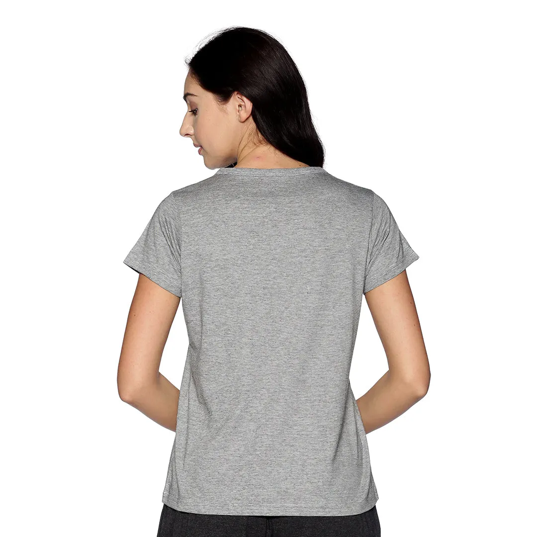 Women's rPET with Recycled Cotton Lazy Round Neck TShirt