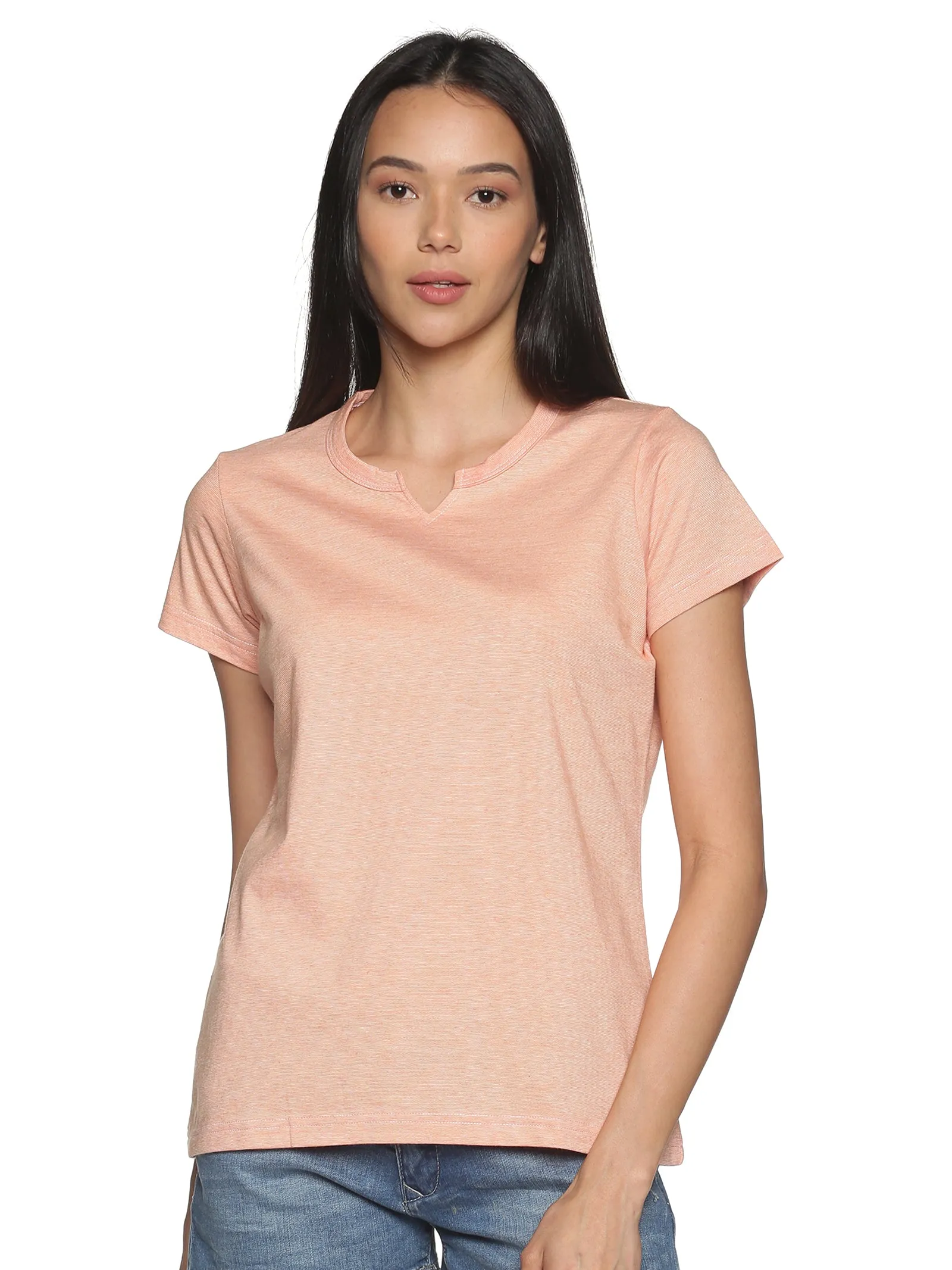 Women's rPET with Recycled Cotton Lazy Round Neck TShirt