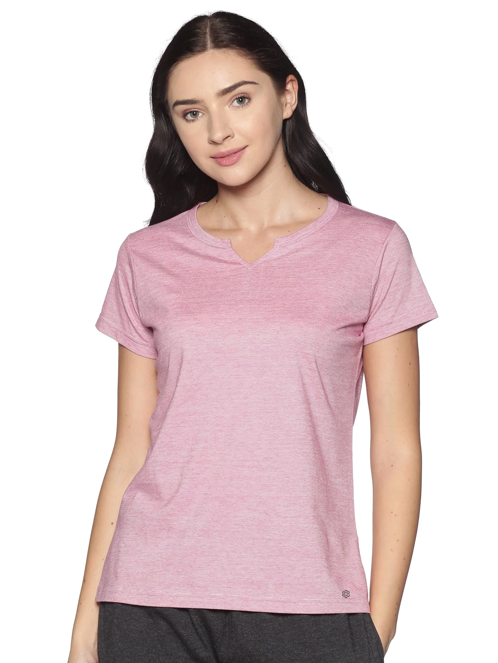 Women's rPET with Recycled Cotton Lazy Round Neck TShirt