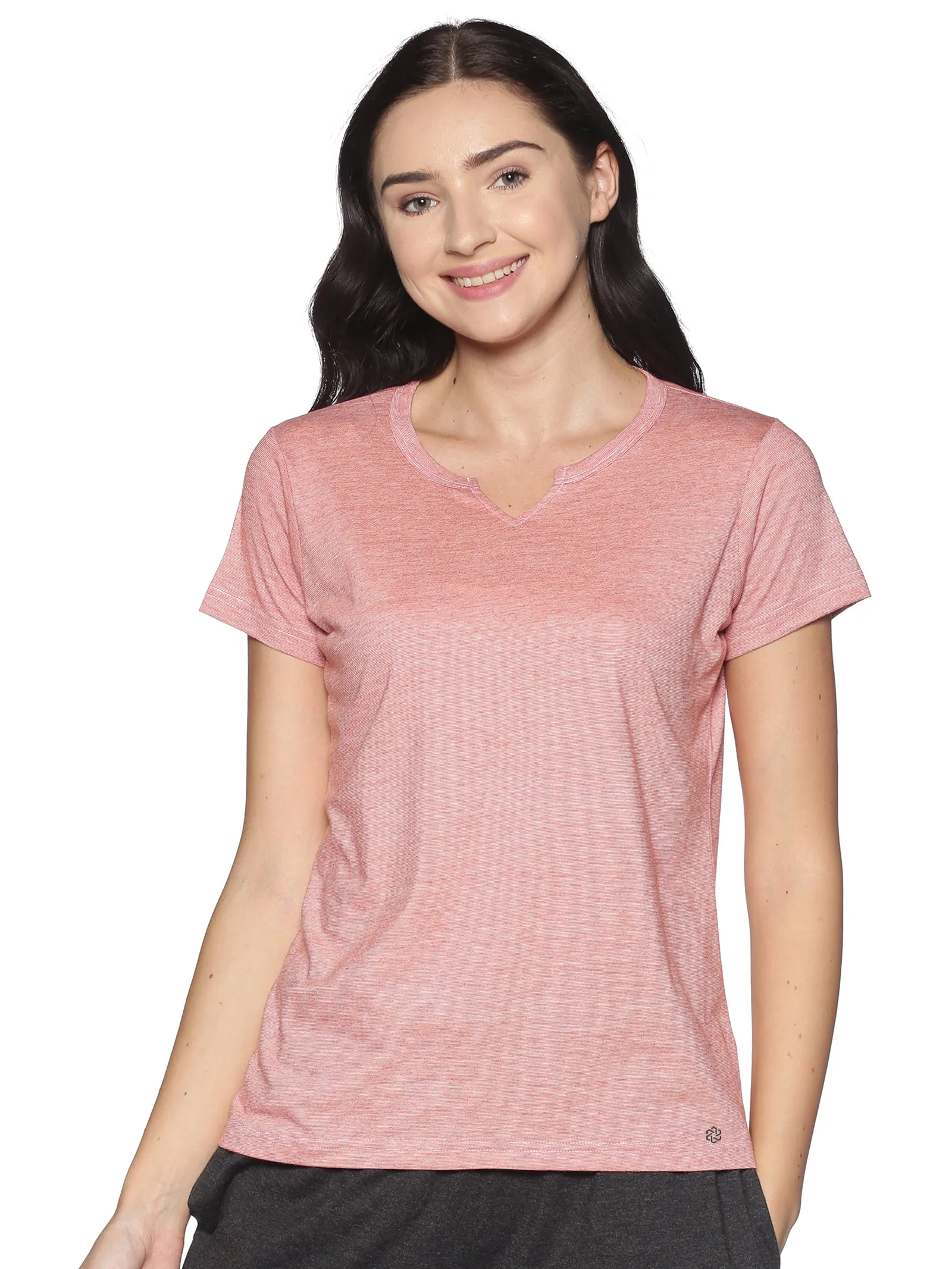 Women's rPET with Recycled Cotton Lazy Round Neck TShirt